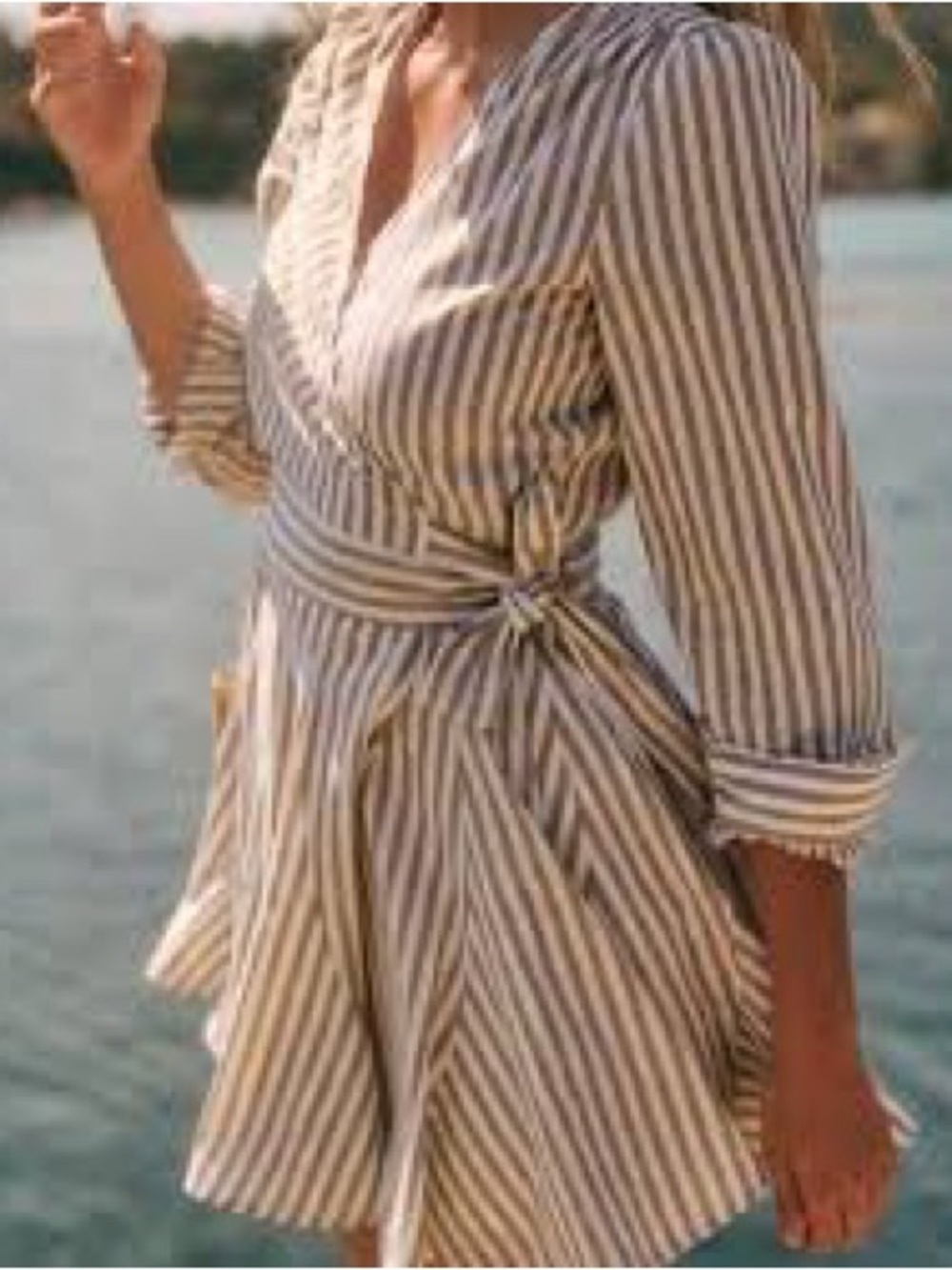 Sezane Solana wrap dress